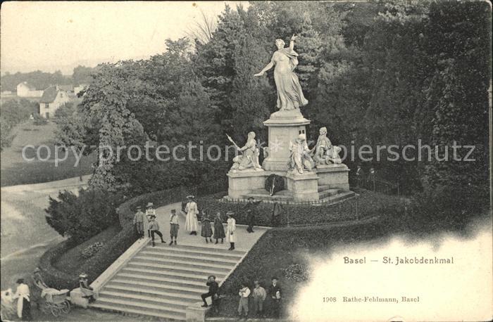 12042390 Basel BS Statue Sculpture Saint Jakobdenkmal Basel BS