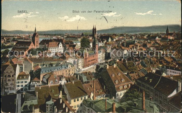 12042398 Bâle BS Vue depuis l'église Saint-Pierre Bâle BS