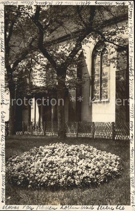 12042441 Parterre de fleurs de l'église de Riehen Riehen