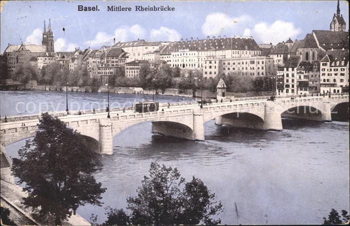 12043425 Bâle BS Mittlere Rheinbruecke Bâle BS