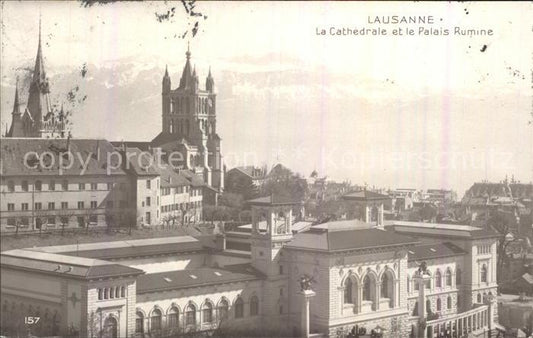 12050560 Lausanne VD Cathedrale et Palais Rumin Lausanne