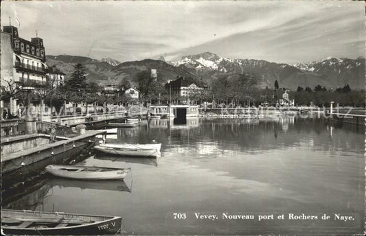 12052159 Vevey VD Port et Rochers de Naye Vevey