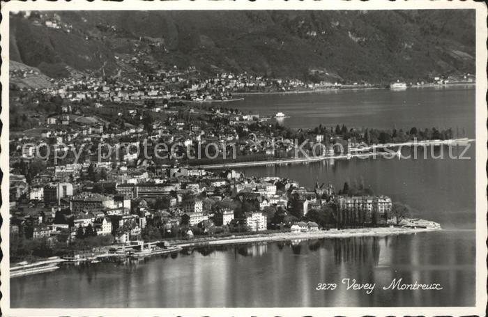 12052161 Vevey VD photo aérienne avec Montreux Vevey