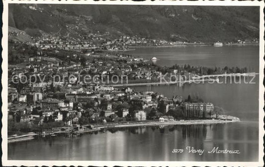 12052164 Vevey VD photo aérienne avec Montreux Vevey