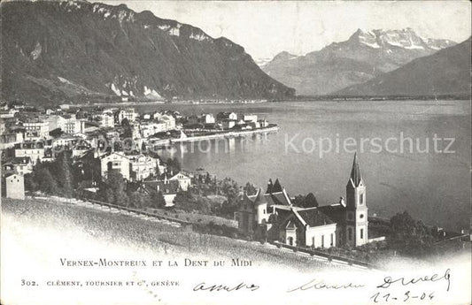 12053466 Montreux VD Vernex et Dent du Midi Montreux