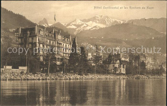 12054392 Montreux VD Hôtel Continental et les Rochers de Naye Montreux