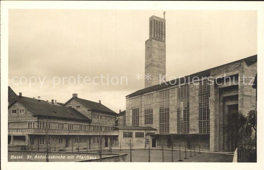 12055410 Basel BS Église Saint-Antoine avec presbytère Basel BS