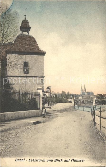 12055446 Bâle BS Letziturm avec Münster Bâle BS