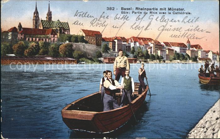 12057091 Basel BS Fête du Rhin avec les bateaux Muenster Basel BS