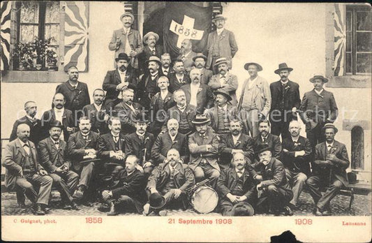 12057533 Lausanne VD Gruppenfoto Herren Lausanne VD