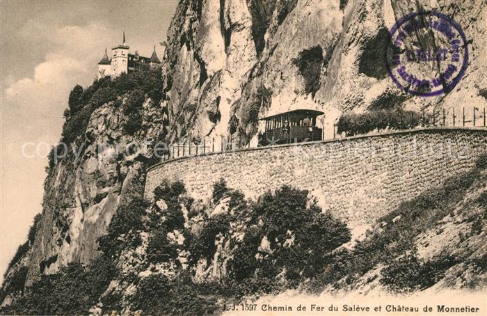 13365730 Geneve GE Chemin de fer du Salève et Château de Monnetier Geneve GE