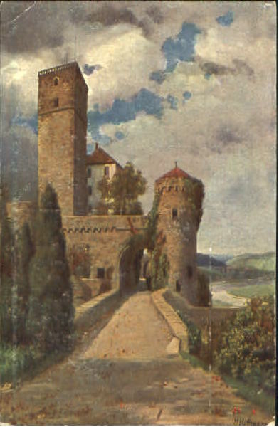 10151824 Balzers Schloss Guttenberg KuenstlerH. Hoffmann ungelaufen ca. 1920 Bal