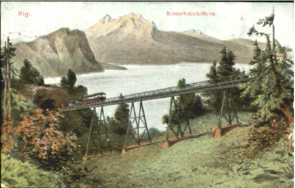 10575212 Vitznau Rigi Vitznau Schnurtobelbruecke x 1906