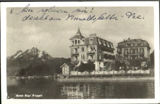 10575319 Weggis Vierwaldstaettersee Weggis Hotel Rigi x 1929