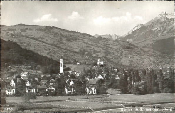 10575368 Buchs SG Buchs Grabserberg ungelaufen ca. 1955