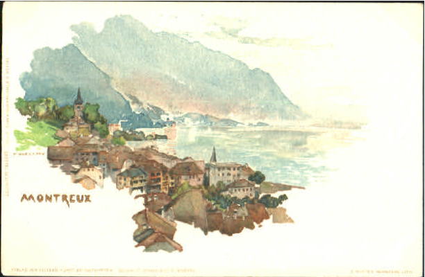 10575574 Montreux VD Montreux KuenstlerF. Voellmy ungelaufen ca. 1900