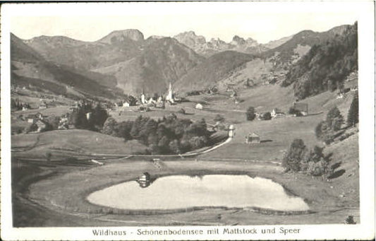 10575669 Wildhaus SG Wildhaus Schoenenbodensee Mattstock ungelaufen ca. 1920