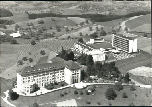 10575752 Menzingen Zug Menzingen ZG Fliegeraufnahme ungelaufen ca. 1965