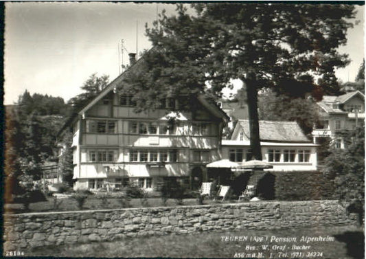 10575759 Teufen Teufen Pension Alpenheim ungelaufen ca. 1965