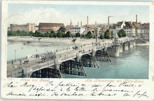 10543178 Basel BS Basel Rheinbruecke Klein Basel x Basel BS