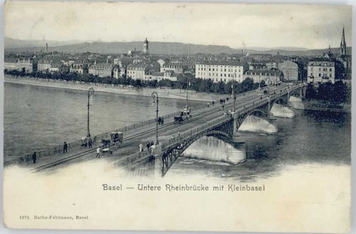 10543206 Basel BS Basel Untere Rheinbruecke Kleinbasel x Basel BS