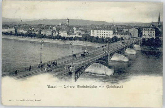 10543206 Basel BS Basel Untere Rheinbruecke Kleinbasel x Basel BS