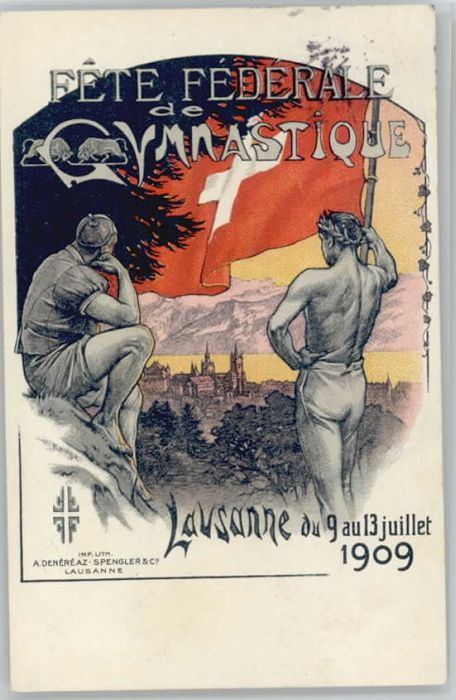 10543678 Lausanne VD Lausanne Turnfest 1909 Fete Gymnastique x Lausanne VD