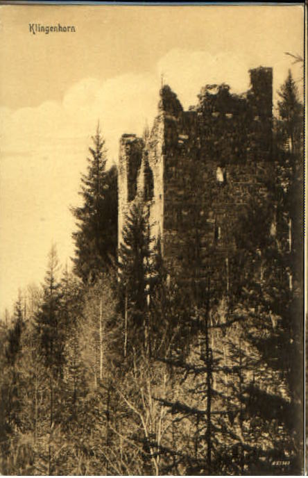 10575909 Klingenhorn Klingenhorn Burg ungelaufen ca. 1910