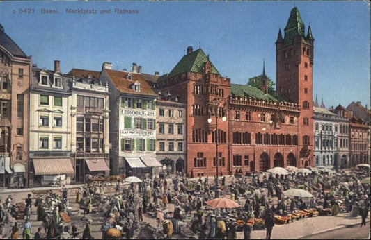 11019402 Basel BS Marktplatz Rathaus