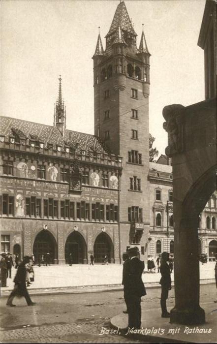 11026954 Basel BS Marktplatz Rathaus