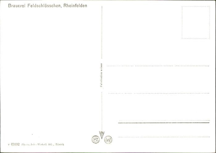 11027260 Rheinfelden AG Brauerei Feldschloesschen