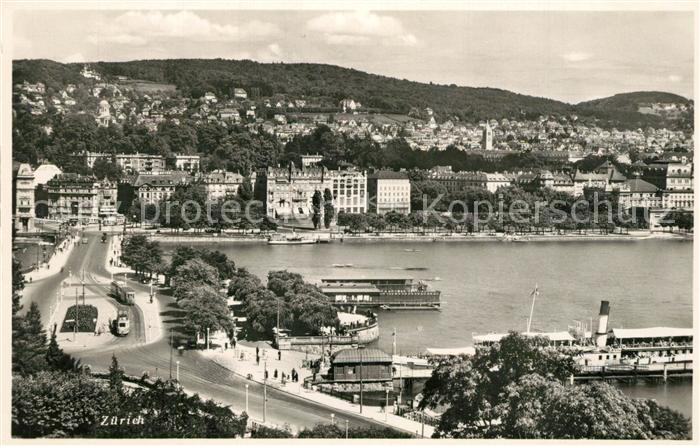 13232147 Zurich ZH Panorama avec le lac de Zurich Zuerich ZH