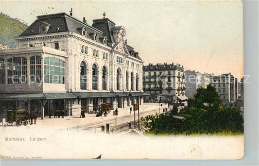 13281052 Montreux VD La Gare Gare de Montreux VD