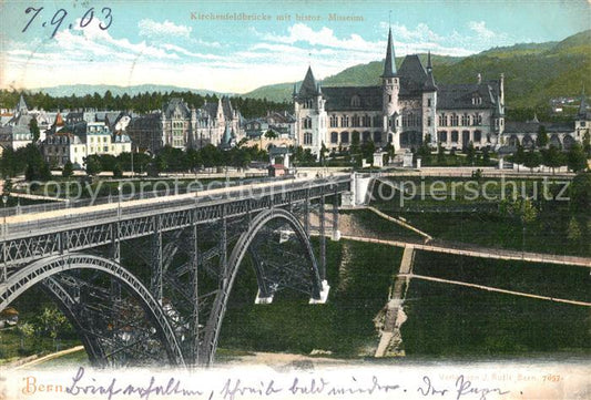 13299384 Bern BE Kirchenfeldbruecke mit histor Museum Bern BE