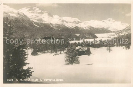 13299635 St Moritz GR Paysage d'hiver Maison Souvretta St Moritz GR