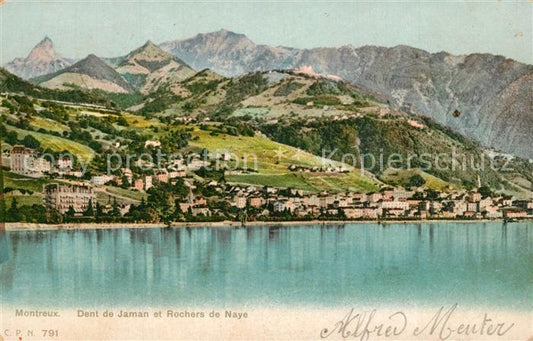 13307467 Montreux VD Dent de Jaman et Rochers de Naye Lac Léman Montreux VD