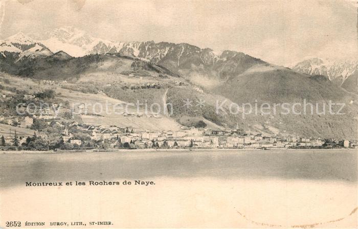 13307481 Montreux VD Lac Leman et les Rochers de Naye Montreux VD