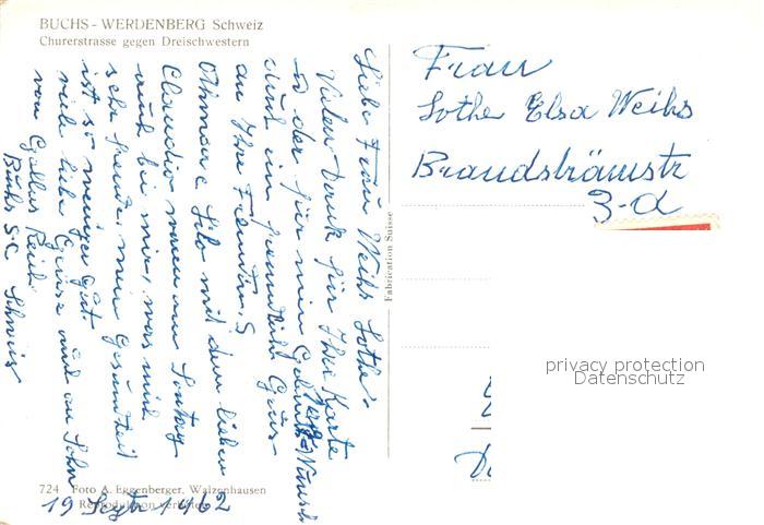 13329784 Buchs-Werdenberg Churerstrasse en face de Dreisistern Alpen Gasthaus Ochs