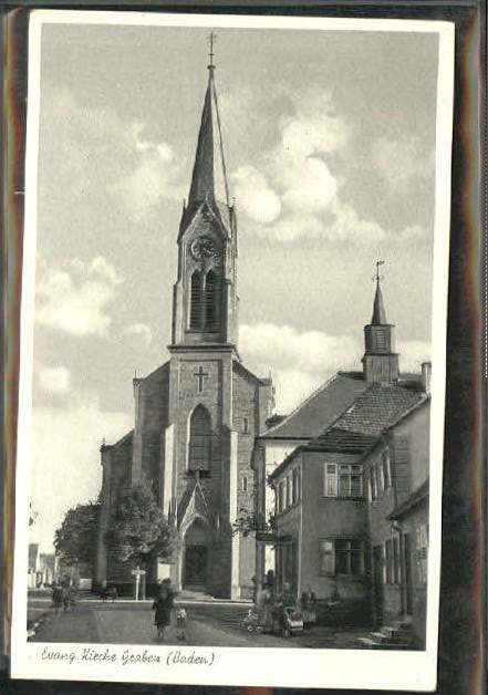 10392514 Graben Graben Kirche ungelaufen ca. 1930