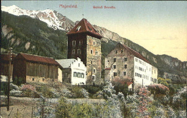 10576171 Maienfeld Majenfeld Schloss Brandis ungelaufen ca. 1910