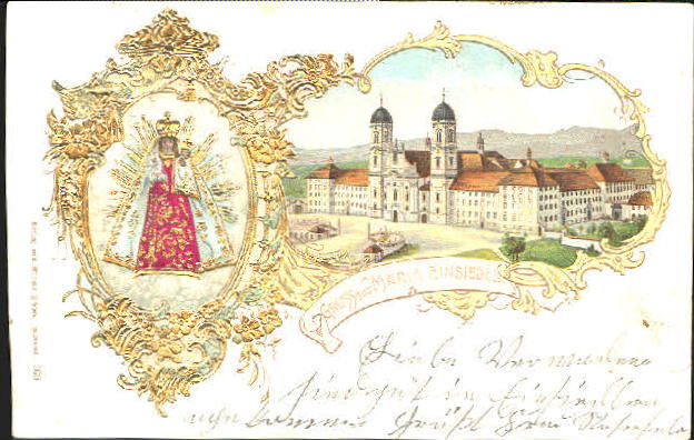 10576377 Einsiedeln SZ Maria Einsiedeln Gnadenbild Kirche Praegedruck x 1903