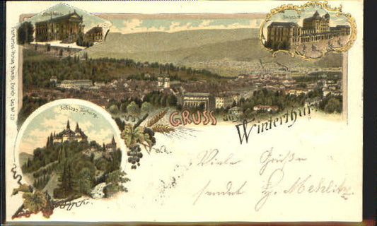 10576576 Winterthur Winterthur Schloss Kyburg Stadthaus Bahnhof x 1900