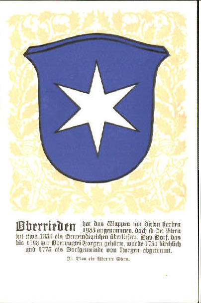 10576595 Oberrieden ZH Oberrieden Wappen o 1933