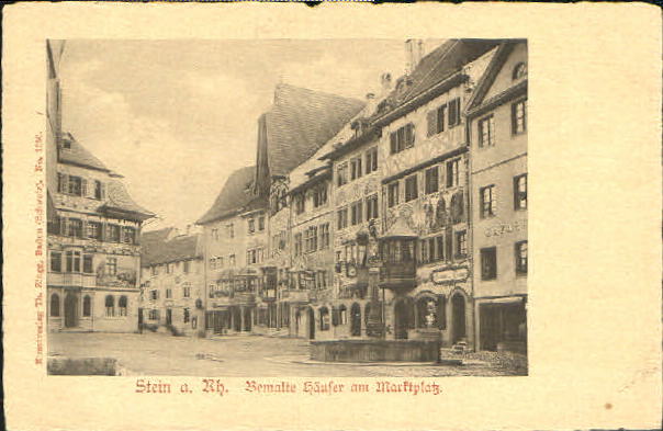 10576668 Stein Rhein Stein Rhein Marktplatz ungelaufen ca. 1900