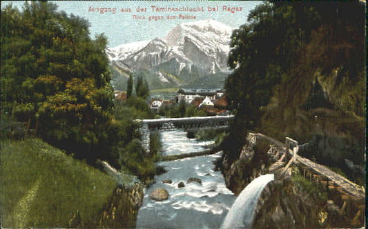 10576716 Bad Ragaz Ragatz Ragaz Taminaschlucht ungelaufen ca. 1910