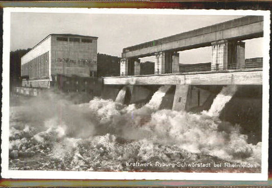 10577587 Rheinfelden AG Ryburg-Schwoerstadt Kraftwerk bei Rheinfelden