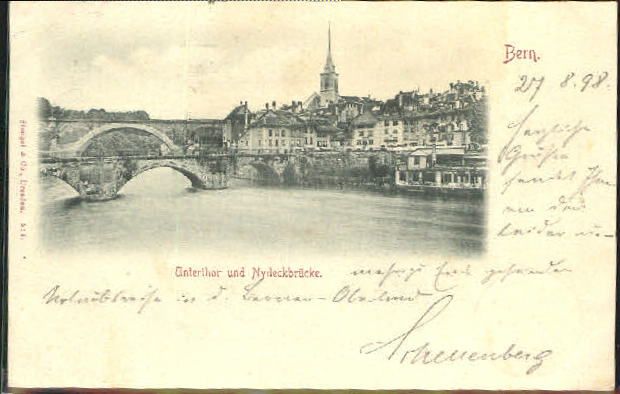 10578239 Bern BE Bern Untertor Nydeckbruecke x 1898