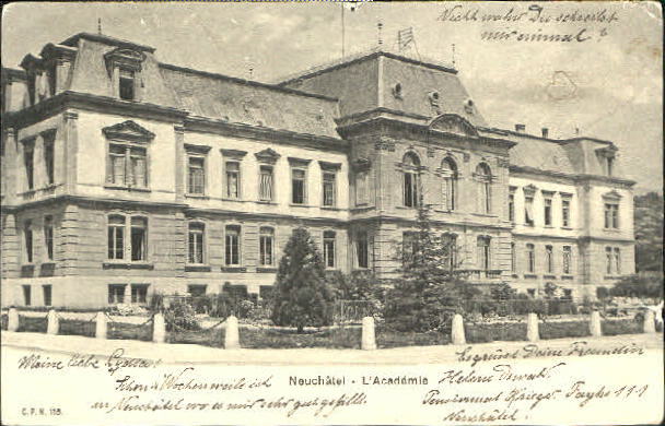 10578588 Neuchatel NE Neuchatel Academie x 1905