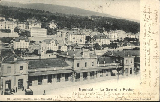 10890716 Neuchatel NE Neuchatel La Gare et le Rocher x