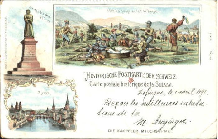 10580061 Zuerich Zuerich Zwinglidenkmal x 1898